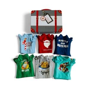 Elf on The Shelf Scout Elf T-shirt Collection with Tin Suitcase